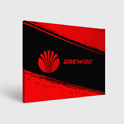 Холст прямоугольный Daewoo - red gradient по-горизонтали, цвет: 3D-принт
