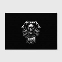 Холст прямоугольный Thrash metal - Metallica group, цвет: 3D-принт — фото 2