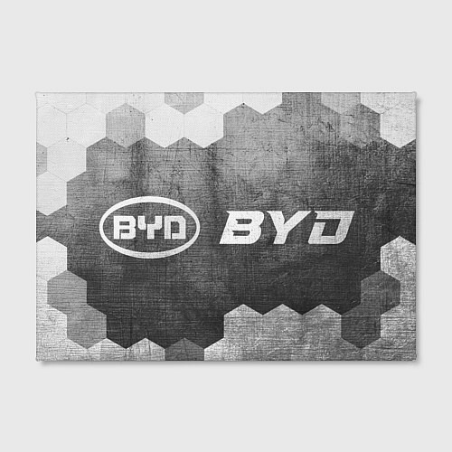 Картина прямоугольная BYD - grey gradient по-горизонтали / 3D-принт – фото 2
