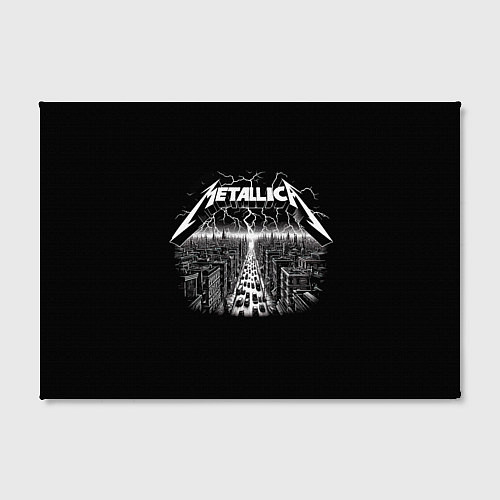 Картина прямоугольная Metallica - lightnings in metropolis / 3D-принт – фото 2