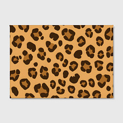 Холст прямоугольный Коричневые пятна леопарда, цвет: 3D-принт — фото 2