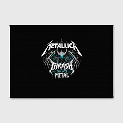 Холст прямоугольный Metallica group - thrash metal style, цвет: 3D-принт — фото 2