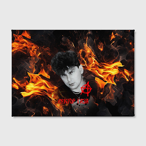 Картина прямоугольная Сектор газа огненный фон / 3D-принт – фото 2