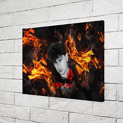 Холст прямоугольный Сектор газа огненный фон, цвет: 3D-принт — фото 2