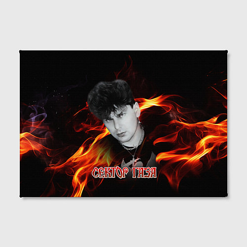 Картина прямоугольная Сектор газа фон огня / 3D-принт – фото 2