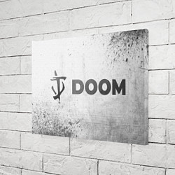 Холст прямоугольный Doom - white gradient по-горизонтали, цвет: 3D-принт — фото 2
