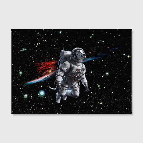 Картина прямоугольная The dalmatian brave cosmonaut - ai art / 3D-принт – фото 2