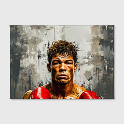 Холст прямоугольный Артуро Гатти на сером, цвет: 3D-принт — фото 2