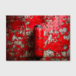 Холст прямоугольный Красная боксерская груша, цвет: 3D-принт — фото 2