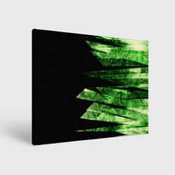 Холст прямоугольный Color green black, цвет: 3D-принт