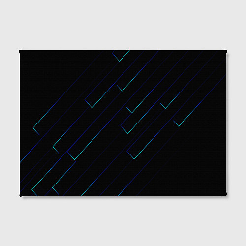 Картина прямоугольная Color blue black / 3D-принт – фото 2