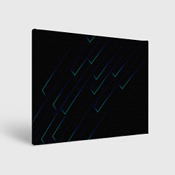Картина прямоугольная Color blue black