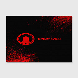 Холст прямоугольный Great Wall - red gradient по-горизонтали, цвет: 3D-принт — фото 2