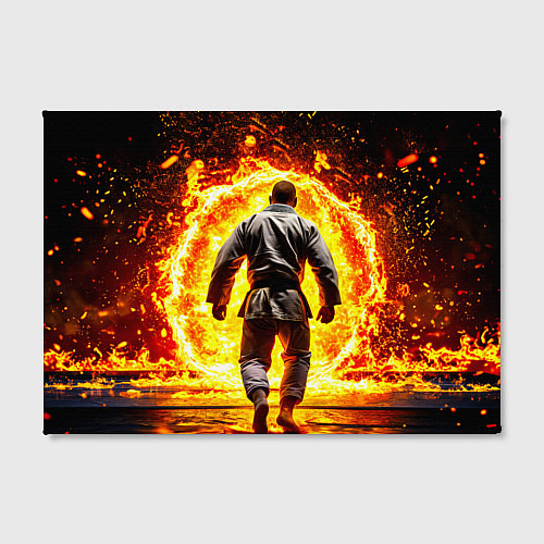 Картина прямоугольная Джиу-джитсу в огне / 3D-принт – фото 2
