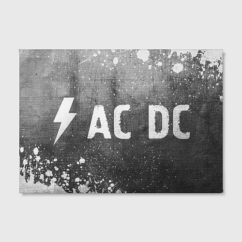 Картина прямоугольная AC DC - grey gradient по-горизонтали / 3D-принт – фото 2