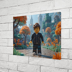 Холст прямоугольный Роблокс в парке, цвет: 3D-принт — фото 2
