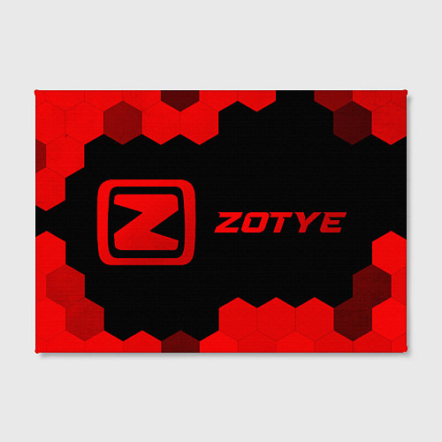 Картина прямоугольная Zotye - red gradient по-горизонтали / 3D-принт – фото 2