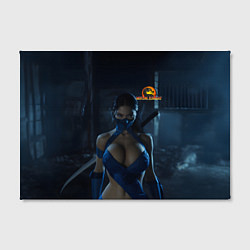 Холст прямоугольный Мортал комбат - боец Китана, цвет: 3D-принт — фото 2