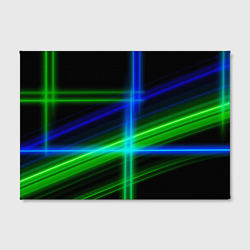 Картина прямоугольная Color blue black green / 3D-принт – фото 2