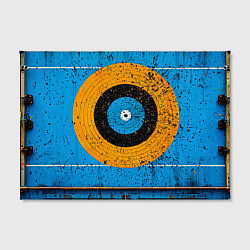 Холст прямоугольный Мишень на синем, цвет: 3D-принт — фото 2