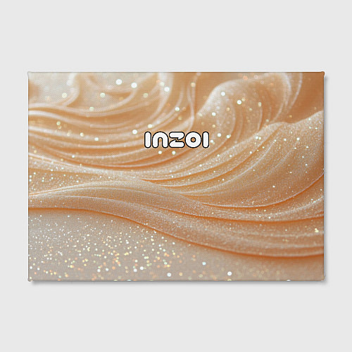 Картина прямоугольная Inzoi лого на блестящем фоне / 3D-принт – фото 2