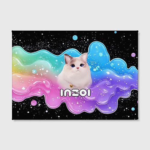 Картина прямоугольная Inzoi кошечка волнистая радуга / 3D-принт – фото 2