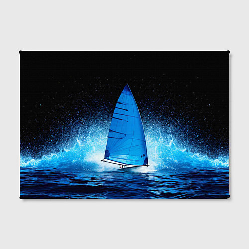 Картина прямоугольная Синяя парусная доска / 3D-принт – фото 2