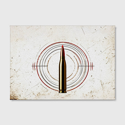 Картина прямоугольная Патрон на белом / 3D-принт – фото 2