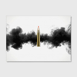 Холст прямоугольный Патрон и черный дым, цвет: 3D-принт — фото 2