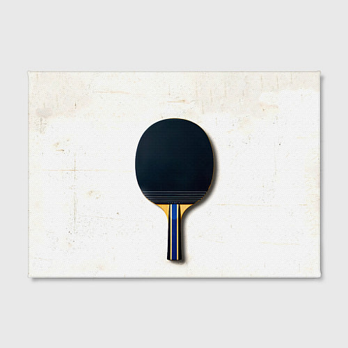 Картина прямоугольная Черная ракетка для пинг понга / 3D-принт – фото 2