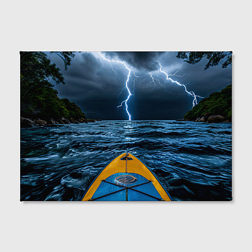 Картина прямоугольная На сабе в грозу / 3D-принт – фото 2