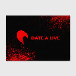 Холст прямоугольный Date A Live - red gradient по-горизонтали, цвет: 3D-принт — фото 2