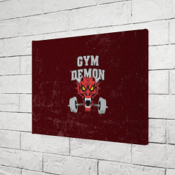 Холст прямоугольный Gym demon, цвет: 3D-принт — фото 2