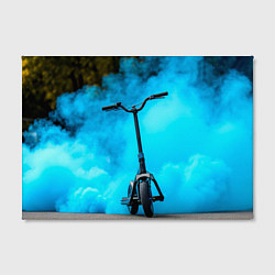 Холст прямоугольный Самокат в синем дыму, цвет: 3D-принт — фото 2