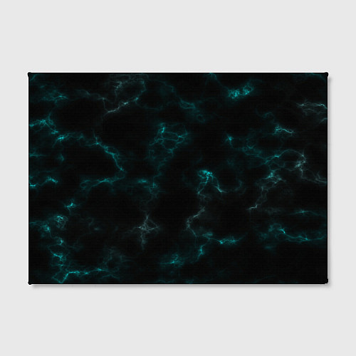 Картина прямоугольная Color black turquoise / 3D-принт – фото 2