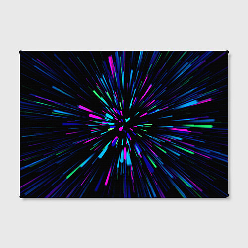 Картина прямоугольная Neon rods / 3D-принт – фото 2