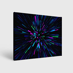 Холст прямоугольный Neon rods, цвет: 3D-принт