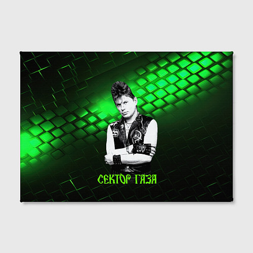 Картина прямоугольная Сектор газа зеленый текстурный фон / 3D-принт – фото 2