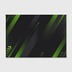 Холст прямоугольный Color black green, цвет: 3D-принт — фото 2