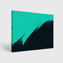 Картина прямоугольная Color black light blue