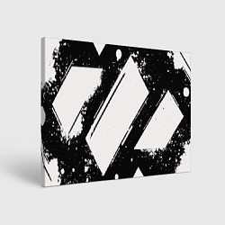 Холст прямоугольный Color black white, цвет: 3D-принт