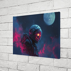 Холст прямоугольный Скелет космонавта под луной, цвет: 3D-принт — фото 2