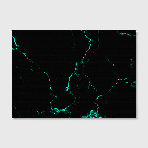 Картина прямоугольная Color black turquoise / 3D-принт – фото 2