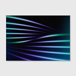 Холст прямоугольный Color black blue, цвет: 3D-принт — фото 2