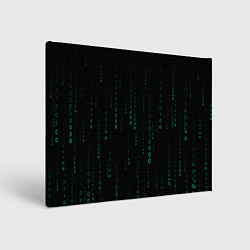 Картина прямоугольная Color black turquoise