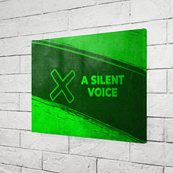 Холст прямоугольный A Silent Voice - green gradient по-горизонтали, цвет: 3D-принт — фото 2