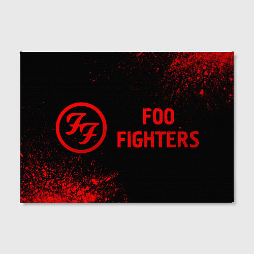 Картина прямоугольная Foo Fighters - red gradient по-горизонтали / 3D-принт – фото 2