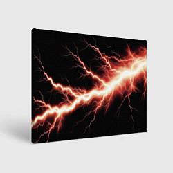 Холст прямоугольный Lightning red, цвет: 3D-принт