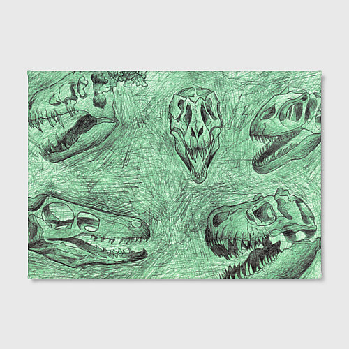 Картина прямоугольная Черепа динозавров - эскиз / 3D-принт – фото 2