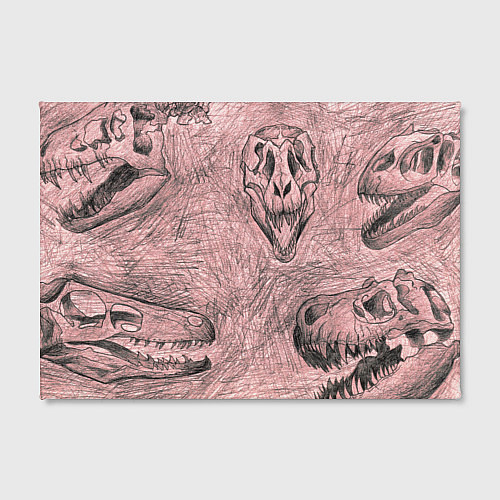 Картина прямоугольная Черепа динозавров - эскиз / 3D-принт – фото 2